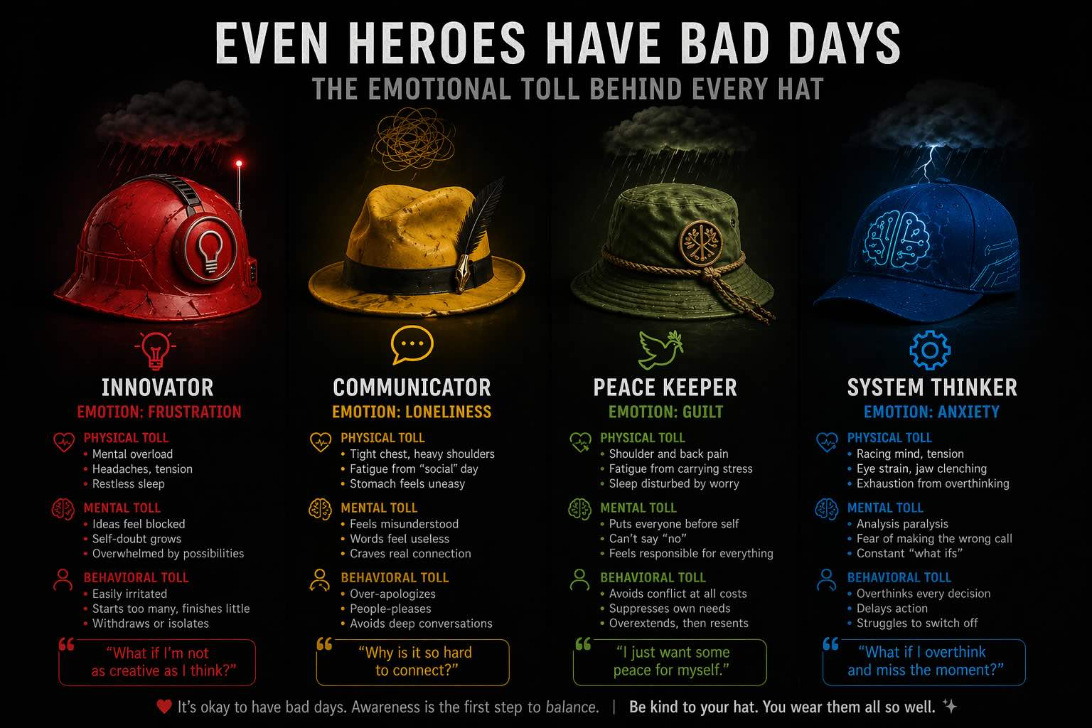 Colours on Bad days awareness.